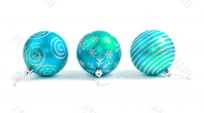 blue christmas balls