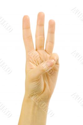 Front right hand three fingers
