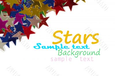 Colored stars background for your text on photo, and other.