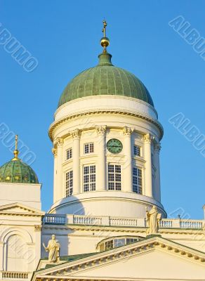 Helsinki cathedral on blue sky Helsinki cathedral on blue sky