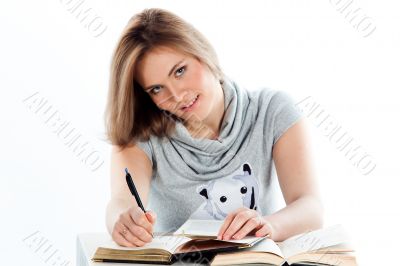 A young girl student A young girl student