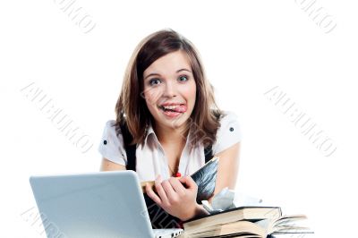 A young girl student A young girl student