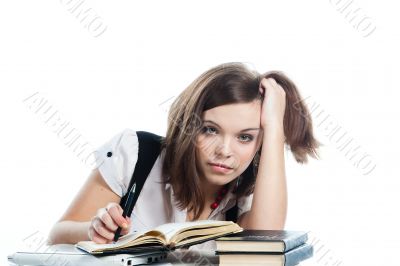 A young girl student A young girl student