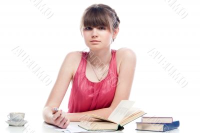 A young girl student A young girl student