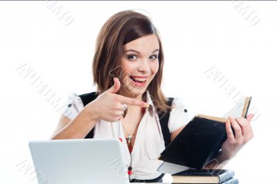 A young girl student A young girl student