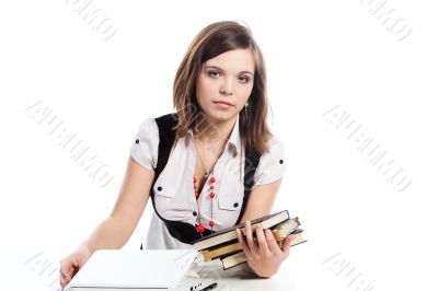 A young girl student A young girl student