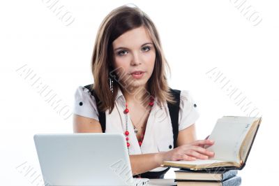 A young girl student A young girl student