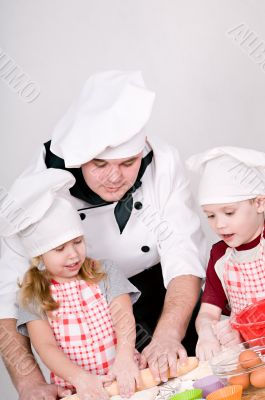 chef with children