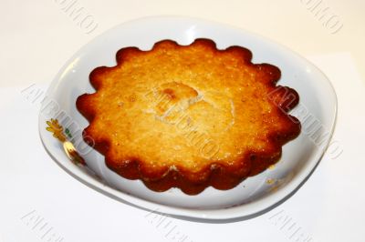 Pies on a white background Pies on a white background