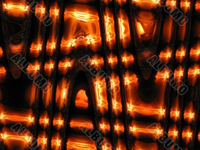 Abstract background with fiery shades