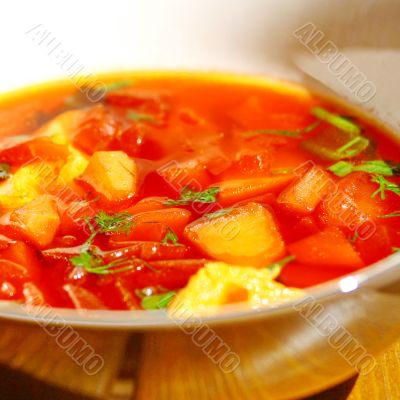  vegetable red-beet soup