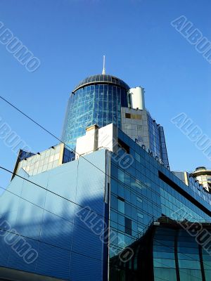 Modern railway station in Samara Russia