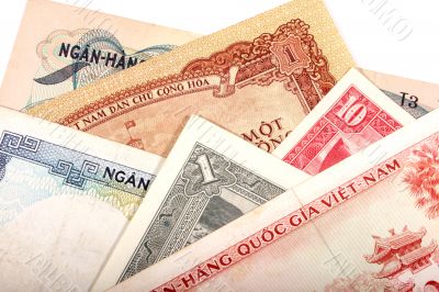 Vietnamese old banknotes