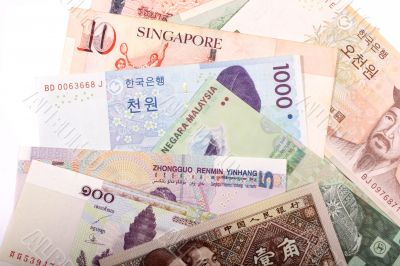 Asian banknotes