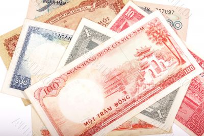 Vietnamese old banknotes