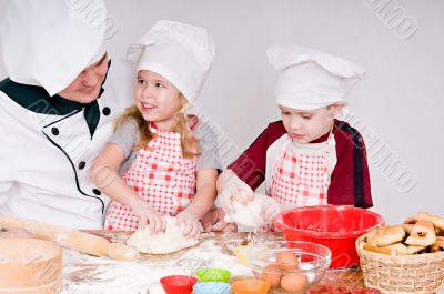 chef with children