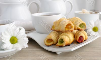 Bagels with jam
