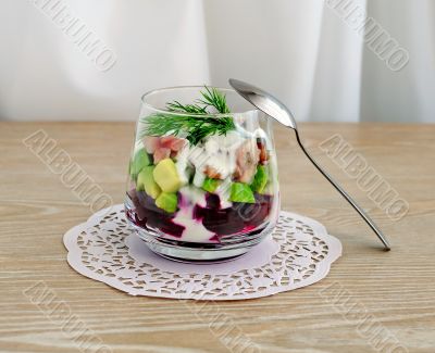 Snack in the glass Snack in the glass
