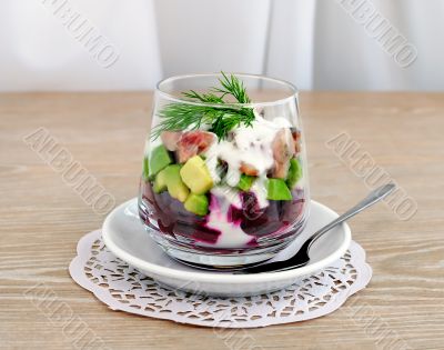Snack in the glass Snack in the glass