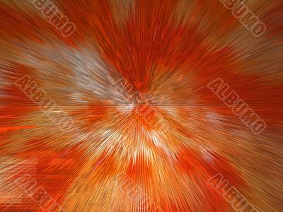 orange and white explosion
