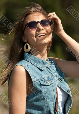 portrait of smiling girl