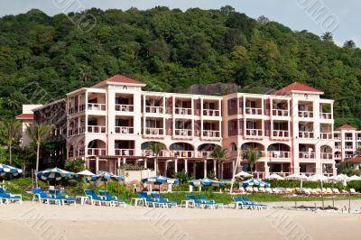 Hotel on the tropical coast