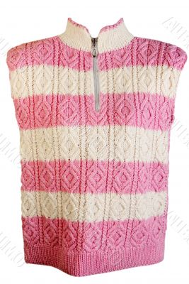 striped pattern knitted sweater