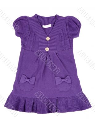 Purple knitted cardigan