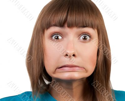 portrait of a young brunette