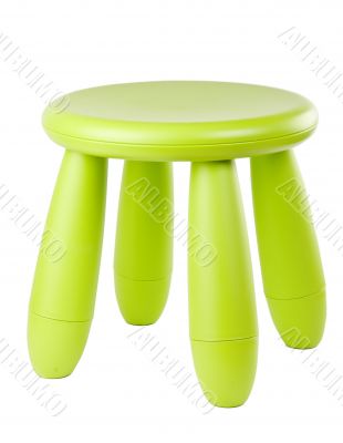 baby green plastic stool