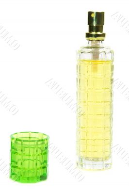 Yellow perfume bottle