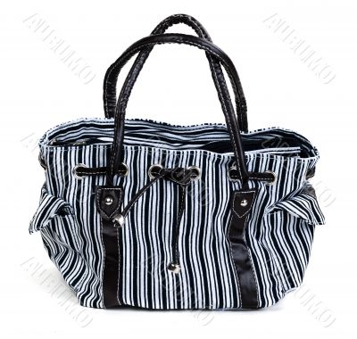 striped female bag
