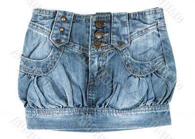 denim mini skirt