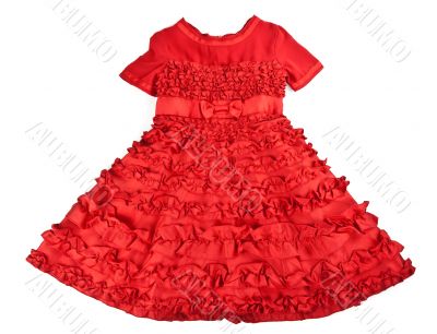 elegant baby red dress
