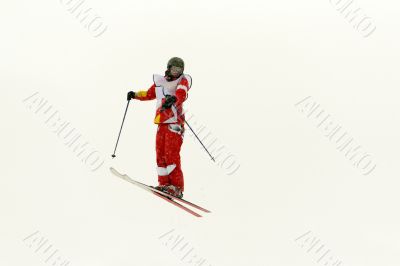 skier flip in the air
