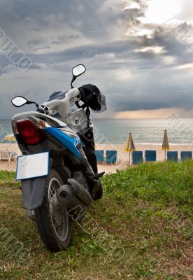 motorcycle on Karon Beach Phuket