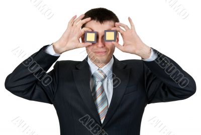 Businessman turned a blind eye two processors