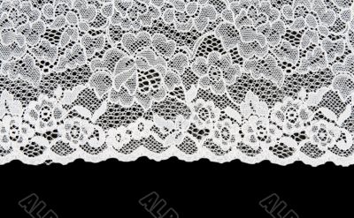 White patterned lace