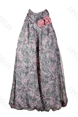 Women`s blouse with fabric rose