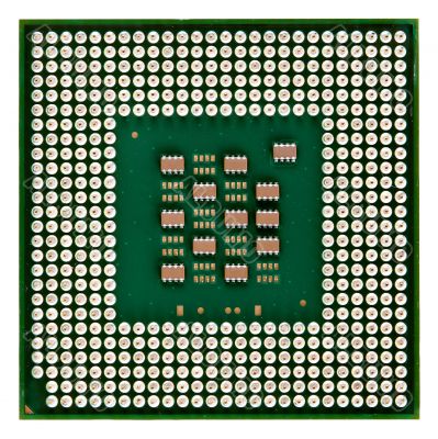 processor with gold contact