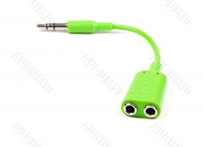 green audio splitter