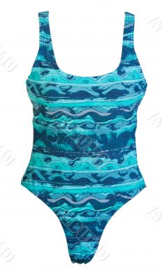 conjoint blue swimsuit
