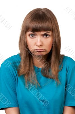 portrait of a young brunette