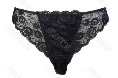 black lace panties