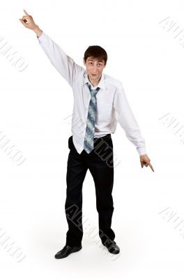drunk businessman with ragged clothes