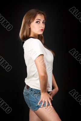 portrait of a beautiful young girl