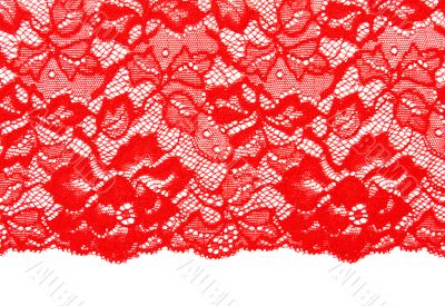 Decorative red lace
