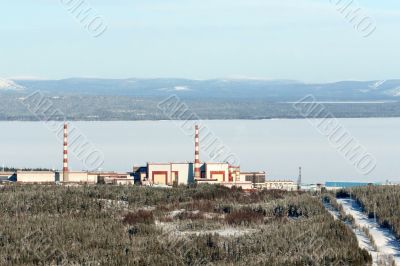 View of the Kola nuclear power station