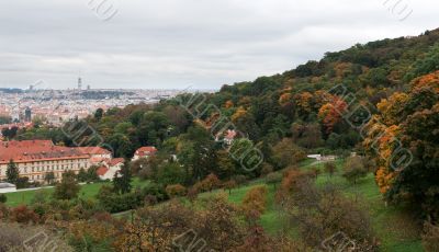 View of Prague from the top
