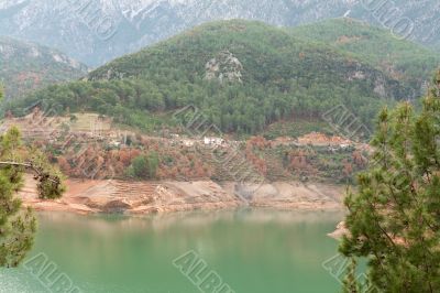 Views of the azure lake
